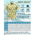 thumbnail image 4 of Netecom Lemon Hawaiian Shirt for Men, Button Down Summer Beach Short Sleeve, Vintage Style, Sizes S-5XL, 4 of 6