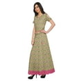 thumbnail image 3 of Moomaya Printed Elegant Crop Top And Long Skirt Set Ethnic Dresses For Women, 3 of 6