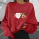 thumbnail image 2 of Sudaderas cortas estampadas de manga larga informales para mujer a la moda navideña Pompotops  gfhjh8484, 2 of 4