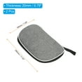 thumbnail image 2 of Funda para Palas de Ping Pong Uxcell, Funda Suave para Raquetas de Tenis de Mesa, Bolsa Contenedora en Forma de Ventilador, Gris, Paquete de 2, 2 of 6