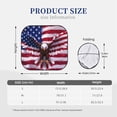 thumbnail image 3 of Salouo USA Eagle with Spread Wings Pattern Car Windshield Sun Shade Foldable | Front Windshield Shade for Sun, Heat and UV Rays | Interior Sun Protection-Small, 3 of 6