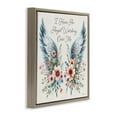 thumbnail image 4 of Stupell Industries Angel Watching Me Plants & Flowers Painting Brown Floater Framed Canvas Art Print Wall Art, 18 x 18, 4 of 10