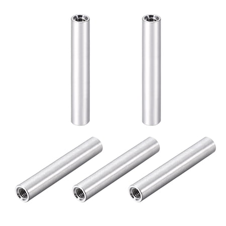 Uxcell M3x55mm Round Aluminum Standoff Column Spacer Female for FPV Quadcopter RC Parts DIY 5 Pcs