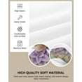 thumbnail image 4 of Succulents Seat Cover for Dining Room Chairs, Stretch Seat Covers Set of 4, Washable Chair Seat Covers Removable Kitchen Chair Slipcovers Protector, Purple Tropical Succulent and Vintage Flower, 4 of 4