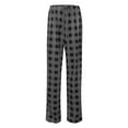 thumbnail image 3 of AILIYIL Women'S Plaid Drawstring Casual Home Pants (Gray,XL), 3 of 3
