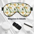 thumbnail image 4 of Naloa Watercolor Bright Sunflowers Print Sleep Mask for Sleeper, Light Blocking Sleeping Eye Mask for Women Men, Eye Shade with Adjustable Strap for Travel, Nap,Meditation, 4 of 7