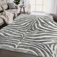 thumbnail image 3 of Abani Nova NOV170B Grey Brown Zebra Print Area Rug 6' x 9' - Grey, 3 of 3