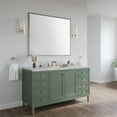 thumbnail image 6 of James Martin Vanities 60" Single Vanity, Smokey Celadon w/ 3 CM Eternal Jasmine Pearl Top, 6 of 7