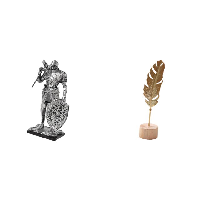 Figura de escritorio,Estatua de caballero,estatuilla,escultura,artesanía,decoración de escritorio,Escultura de hojas,Estatua de hoja de metal Escultura de hoja Decoración del hogar,Figura de