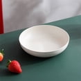 thumbnail image 5 of Deep Dinner Plates, 5.9"×1.4" Lightweight Dinner Dish, Round Serving Plates, Shallow Dinner Bowls, Plastic Plates Microwave and Dishwasher Safe, Multipurpose Plates for Daily Use, Beige, 5 of 7