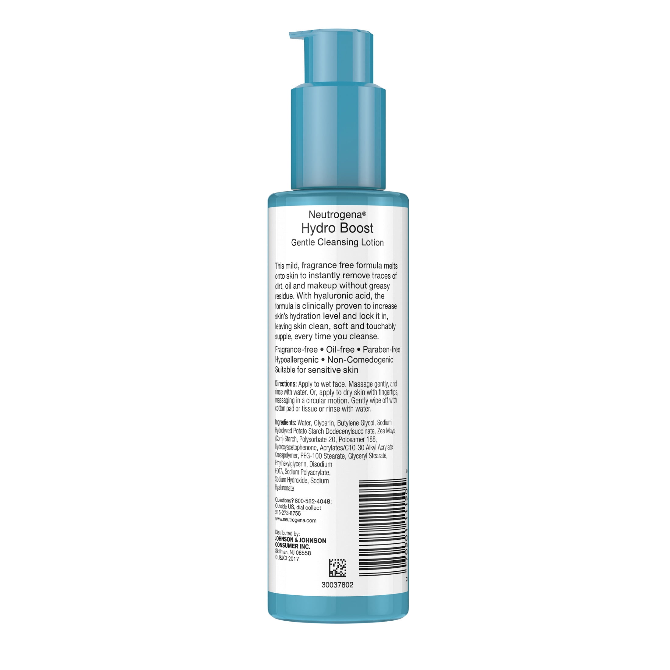 Neutrogena Hydro Boost Gentle Cleansing and Hydrating Face Lotion, 5.0 fl. oz