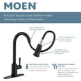 thumbnail image 2 of Moen 7185SRS Brantford 1 Handle Pull-Down Kitchen Faucet Power Spot Resist Stainless, 2 of 11