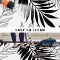 thumbnail image 5 of Black Leaves Outdoor Rug for Patio/Deck/Porch, Non-Slip Large Area Rug 5 x 7 Ft, Abstract Modern Geometric Lines Simple Art Indoor Outdoor Rugs Washable Area Rugs, Camping Rug Carpet Runner, 5 of 8