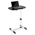 thumbnail image 4 of Magshion Height Adjustable Computer Desk, Laptop Table Rolling Cart Workstation for Home Office, White, 4 of 10