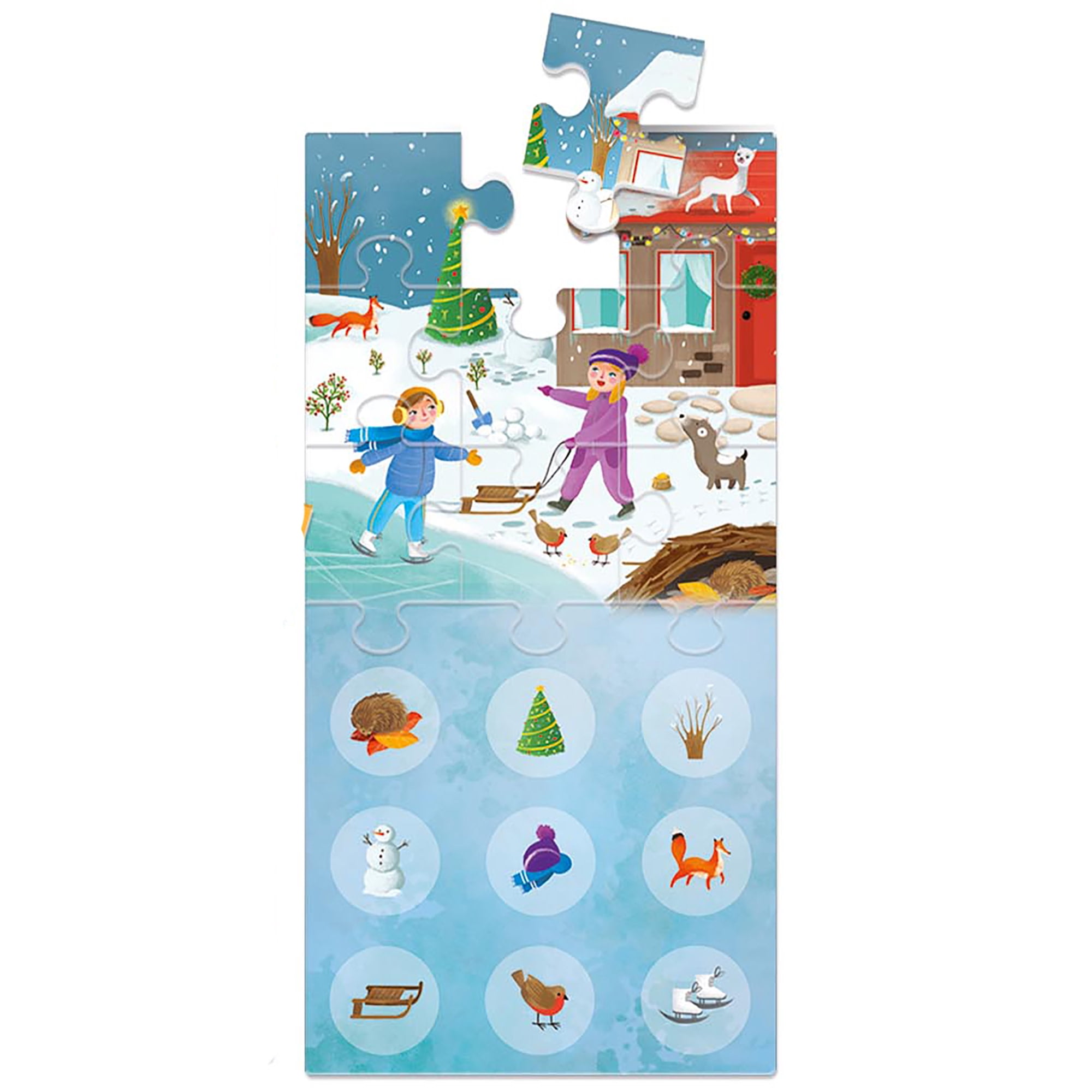 Headu: 4 Seasons Lotto - Matching Location Puzzle Game, Changing Weather Nature Scenes, Object Tile Pairing, Classification Recognition Play, Kids 3-6
