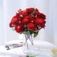thumbnail image 5 of Ramo de flores artificiales de rosas de seda blanca, decoración del hogar for bodas, arreglo de flores de peonía falsa, 5 of 7