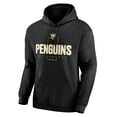 thumbnail image 2 of Men's Black Pittsburgh Penguins Personalized Name & Number Midfielder Pullover Hoodie, 2 of 3