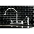 thumbnail image 4 of Kingston Brass KB791YLSP 8" Centerset Kitchen Faucet with Sprayer, Polished Chrome, 4 of 5