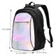 thumbnail image 5 of Balery Rainbow Mochila con carga USB para hombre y mujer - Mochila impermeable y antirrobo para laptop con puerto USB para viajes, trabajo, 5 of 7
