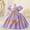 Purple, variant on NAISIBABY Girls Princess Dress, Wedding Birthday Pageant Dress Bubble Sleeve Cute Bow Prom Maxi Dress Pink 4T