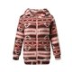 thumbnail image 1 of Chaqueta Suave y Cálida de Larga con Cremallera para Mujer Naranja-Rojo 4XL, 1 of 10