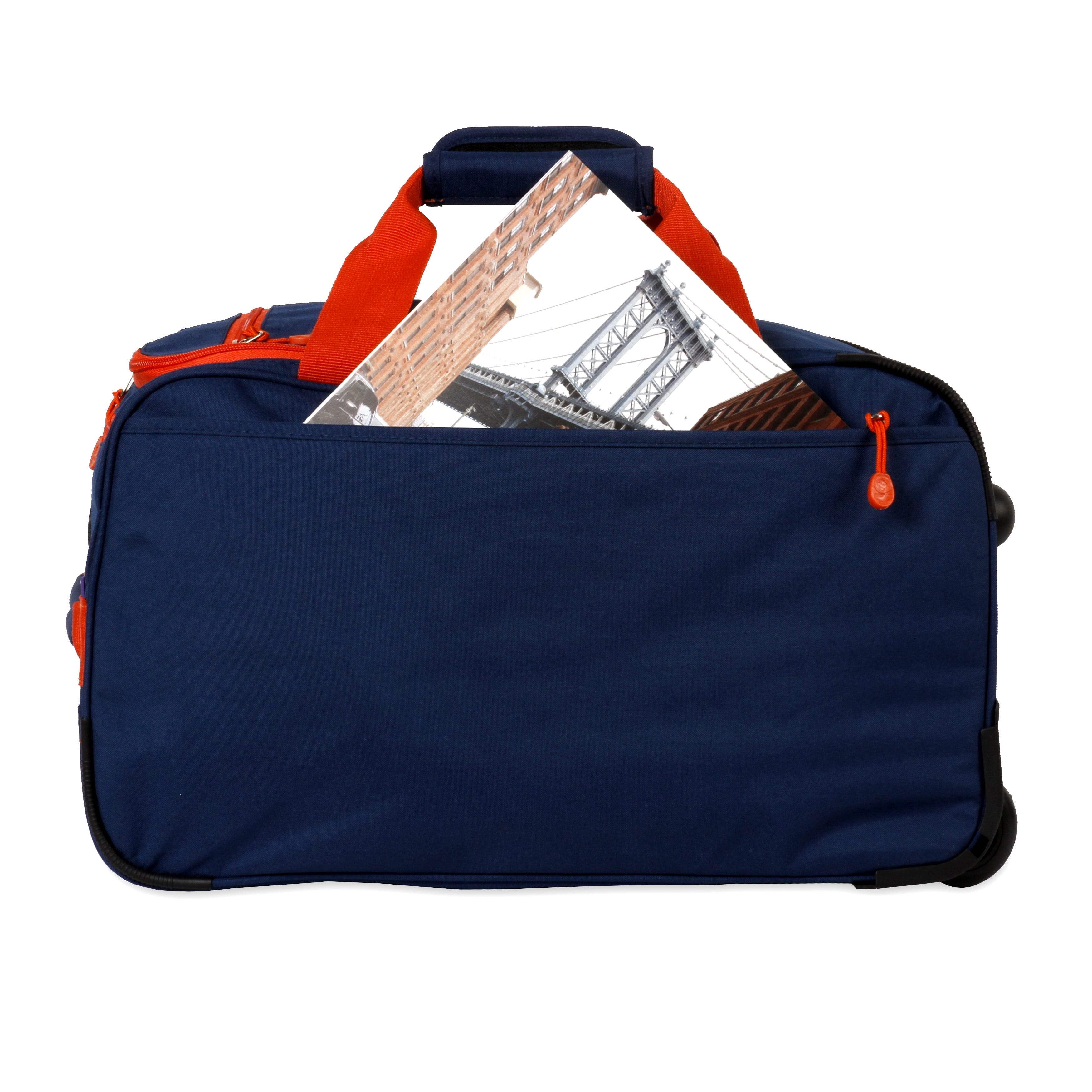 J World Duane Rolling Duffle Bag, Navy