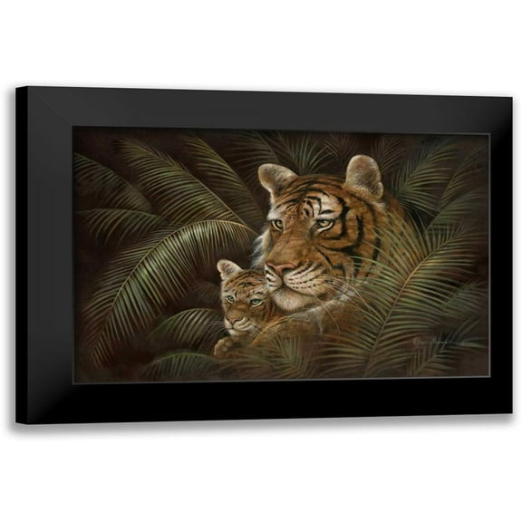 Manning, Ruane 14x11 Black Modern Framed Museum Art Print Titled - Endangered Love