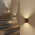 thumbnail image 3 of Solid Wood Pattern Linkage Human Body Sensing LED Light Charging Wall Light Corridor Home Bedside Bedroom USB Night Light, 3 of 6