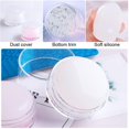 thumbnail image 3 of 2 Pcs Tampon à Ongles en Silicone Transparent Style Français pour Nail Art, 3 of 5