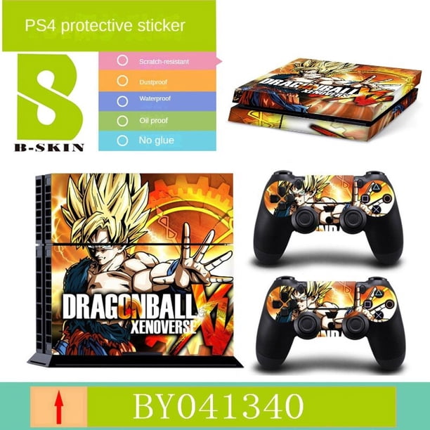 Pegatina de Goku de Dragon Ball, calcomanía de piel para SONY PlayStation 4, PS4, accesorios de controlador de juego, pegatinas antideslizantes de protección, regalo