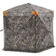 thumbnail image 2 of VEVOR Hunting Blind, 6-7 Person, 288 Degree 5 Side See-Through Ground Blinds with Carrying Bag, Portable Camouflage Tent, Durable Concealed Shelter with Silent Zipper Door and Window, for Turkey Deer, 2 of 9