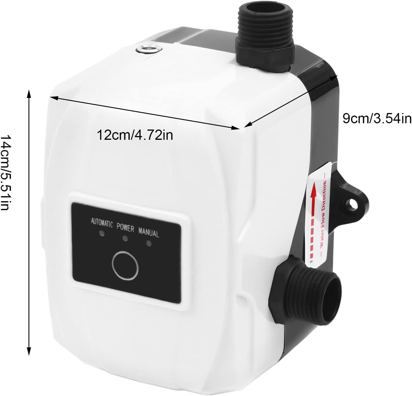 Miumaeov 24V 150W Water Pressure Booster Pump Mini Booster Pump Automatic, Portable Boosting Pump Hot Water Circulator Pump Shower Kitchen