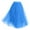 Blue, variant on DuoJiaJ Women's Tulle Skirts Knee Length Midi Elastic High Waist Skirt Mesh A-Line High Waist Skirt,Black L