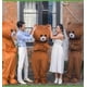 thumbnail image 4 of Conjunto de ropa de mascota de dibujos animados de oso de peluche marrón, ropa de muñeca, 4 of 5