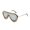 Silver, variant on Modern Rhinestones Frame Sun Glasses with Unique Rivet Studded Detail for Theme Parties Gathering and Beach Vacation Wear