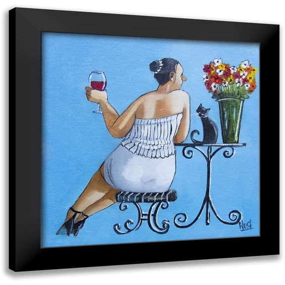 West, Ronald 12x12 Black Modern Framed Museum Art Print Titled - Three Sisters II