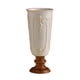thumbnail image 3 of Florero con base de madera, jarrón de porcelana, elegante diseño francés, soporte para flores. Tótem, 3 of 9