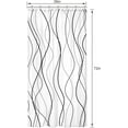 thumbnail image 2 of Small Stall Black and White Striped Shower Curtain Abstract Art Lines Modern Geometric Simple Minimalist Unique 36Wx72H Inch Neutral Fabric Decor Bathroom Polyester Waterproof 7 Pack Hooks, 2 of 6