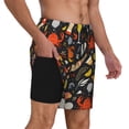 thumbnail image 2 of Fotbe Seafood And Drinks Traje de Baño para Hombre – Shorts de Natación de Secado Rápido con Forro y Bolsillos-3X-Large, 2 of 6
