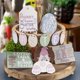 thumbnail image 4 of Decoraciones de Pascua, adornos de Pascua, regalos de Pascua, juego de bandejas grandes de 12, muebles decorativos de Pascua para el hogar (planos), juego de bandejas decorativas de varios niveles, de, 4 of 6