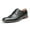 BLACK, variant on Men's Prince Classic Modern Formal Oxford Wingtip Lace Up Dress Shoes