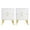 White, variant on Topcobe 2 Pieces Modern Nightstand with 2 Drawers, Wooden Bedside Table for Bedroom Living Room, White