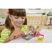 Polly Pocket Tiny Pocket Places Polly Farmer’s Market Compact, Micro Doll and Accessory