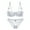 White, variant on Women's Unlined Demi-Cup Bra Sexy Lace Bra and Panties Set See Through Lingeire Set