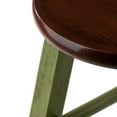 thumbnail image 2 of Winsome Ivy 24" Counter Stool, Rustic Green & Walnut Finish, 2 of 7
