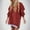 Wine, variant on YHAJDS Women's Fall Winter Casual dress,Women's Dresses Long Sleeve Dress Solid Color Round Neck Spliced Side Zipper Pullover Sweatshirt Mid-Calf Fall Dresses for Women