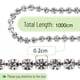 thumbnail image 2 of 10 yardas 2MM cristal Rhinestone cierre cadena recorte garra cadena joyería artesanía DIY, 2 of 6