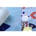 thumbnail image 3 of 3PCS Bath Rug Set Snowman Snowflake Print Decorative Toilet Rug Toilet Lid Cover for Christmas, 3 of 4