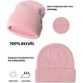 thumbnail image 4 of Municipal 4 Packs Toddler Girls Winter Hats Infant Boys Beanie Soft Baby Caps Beanies Kids Knit Winter Hats, 4 of 7