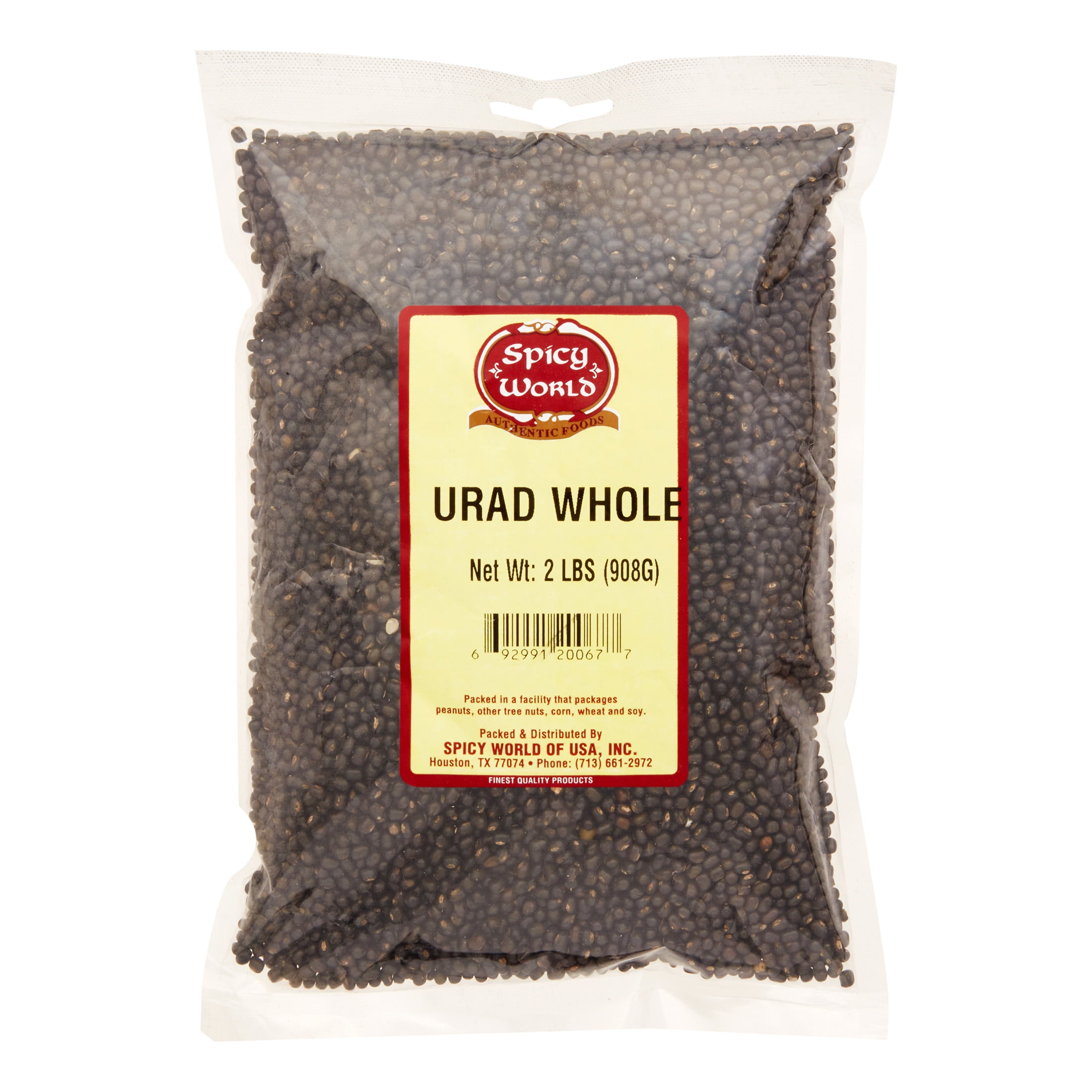 Spicy World Urad Whole Beans, 2 Lb